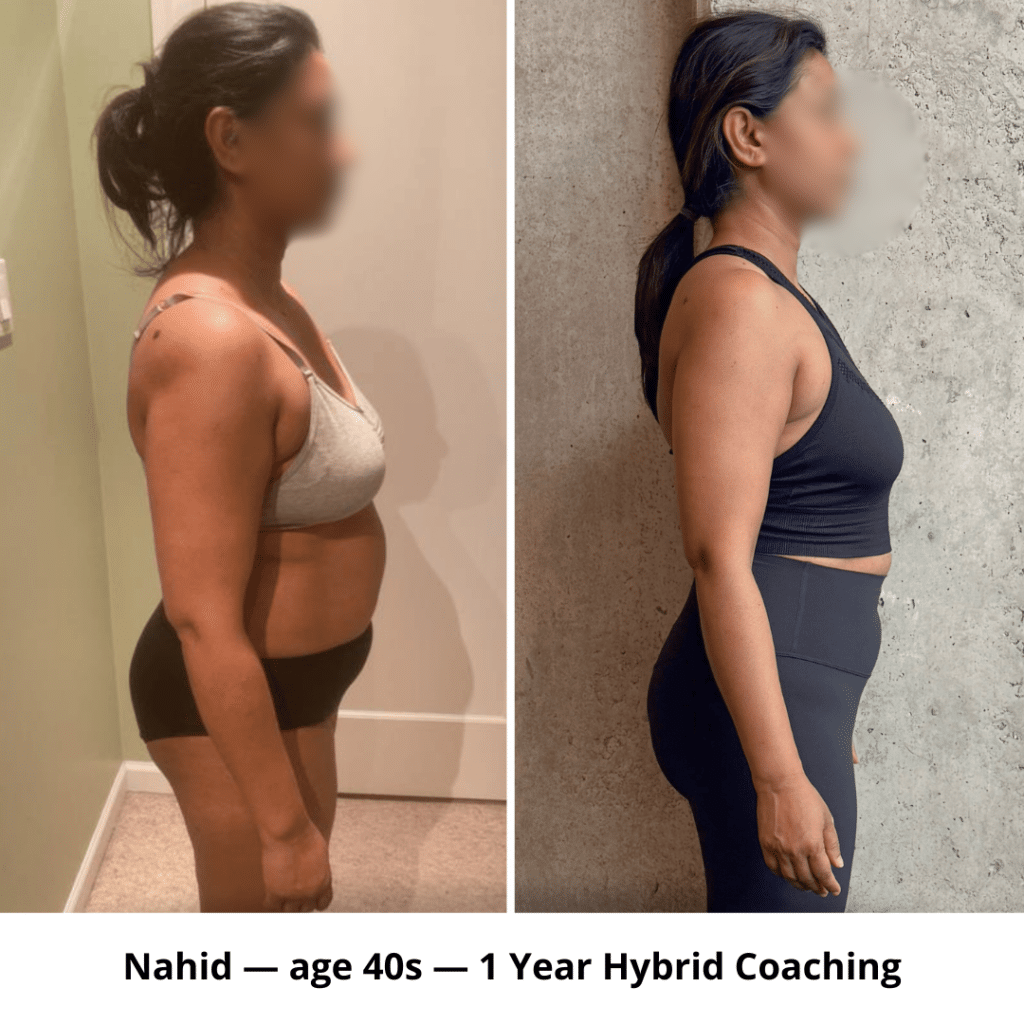 before and after fat loss progress